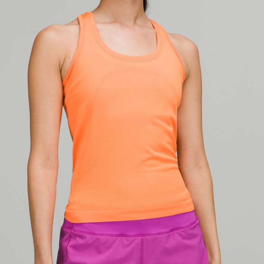Lululemon Orange Soda Swiftly Tech Tank Race Length